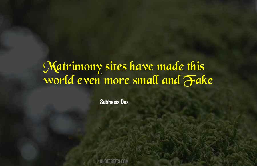 Fake World Quotes #1462623