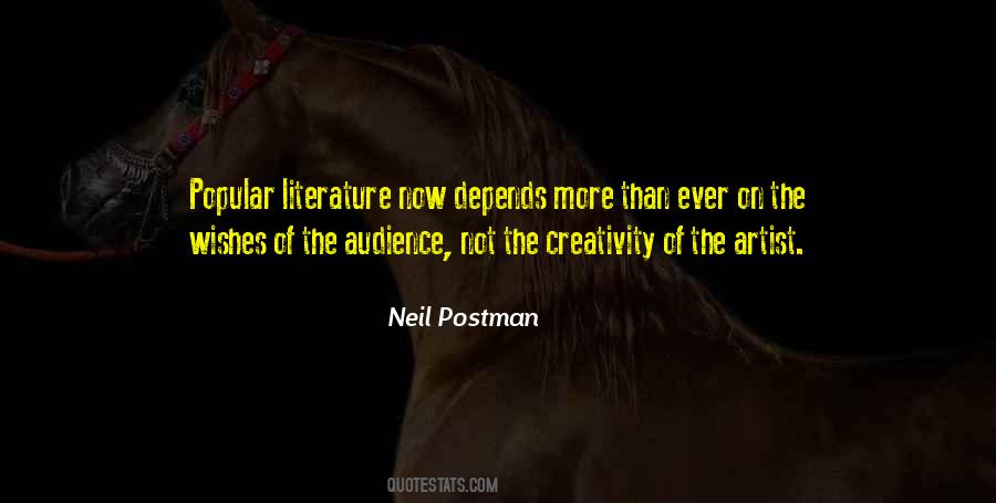 Literature Creativity Quotes #308803