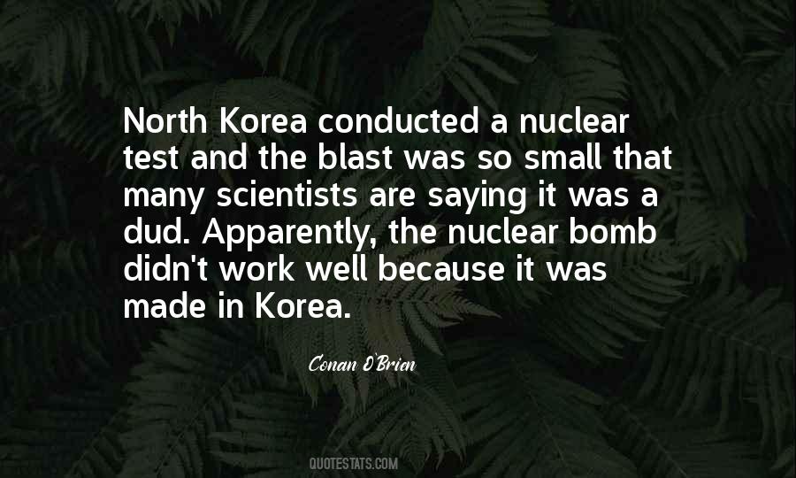 Quotes About Nuclear Bombs #620531