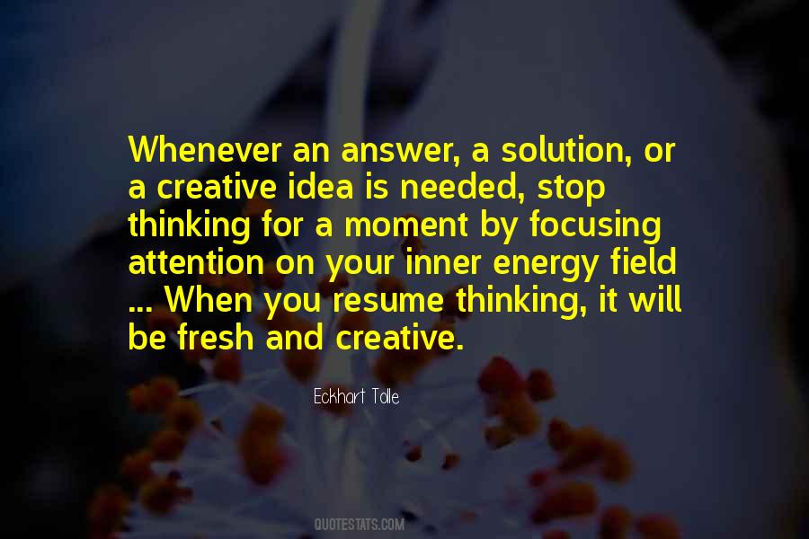 Quotes About Creative Thinking #111154