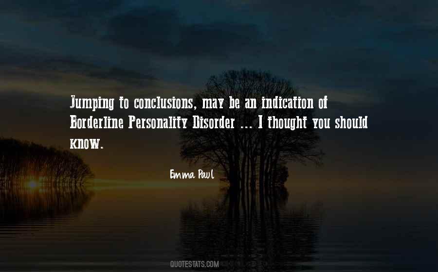 Quotes About Personality Disorder #1029291