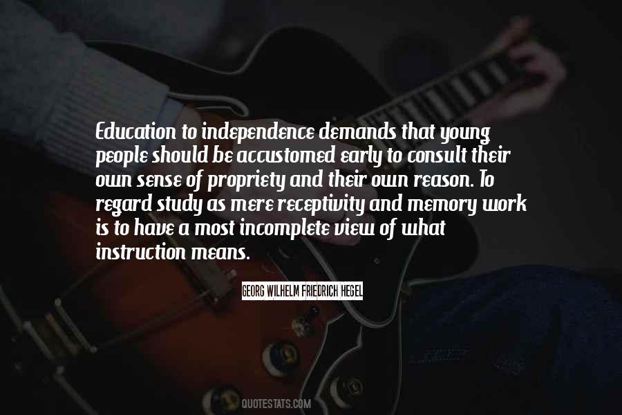 Study And Work Quotes #113657
