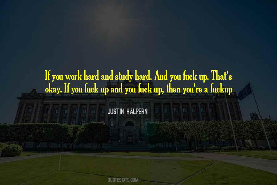 Study And Work Quotes #170904