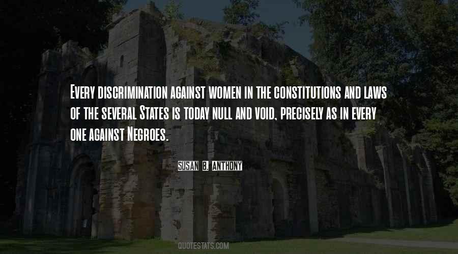 Discrimination Against Women Quotes #892310