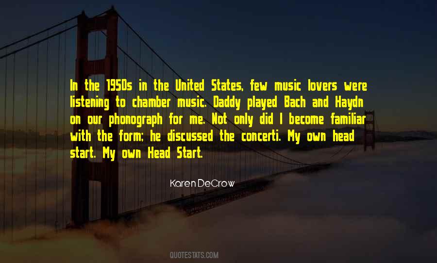 Quotes About Music In The 1950s #1298139