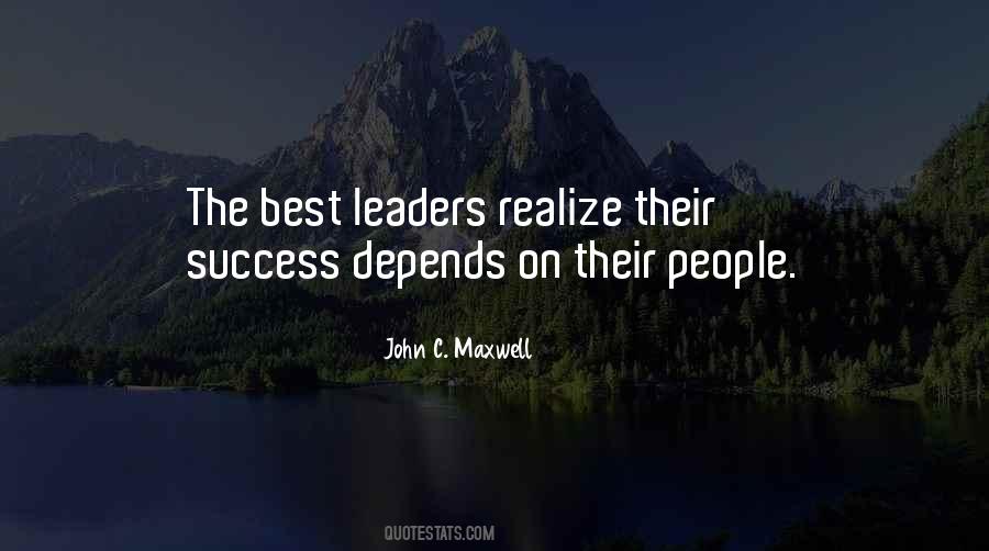 Quotes About The Best Leaders #279486