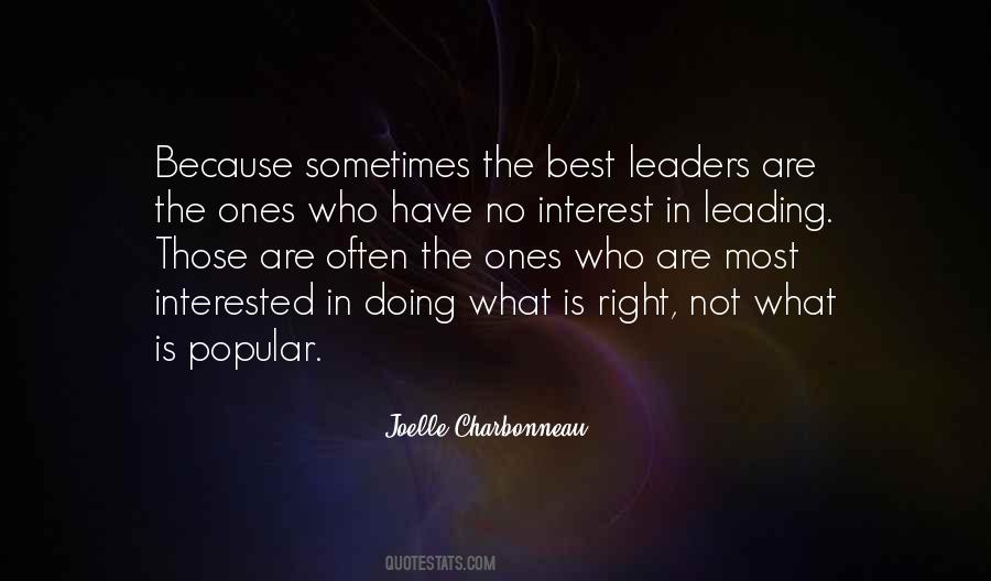 Quotes About The Best Leaders #347868