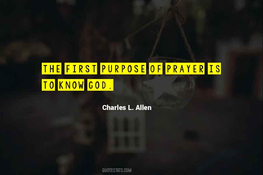 Quotes About The Purpose Of Prayer #539531