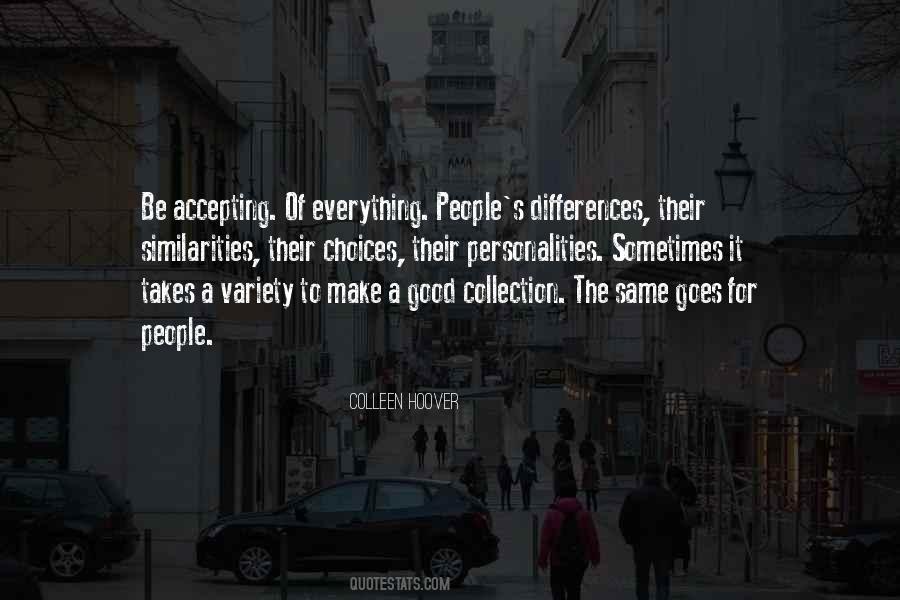 Quotes About Accepting Others Differences #9224