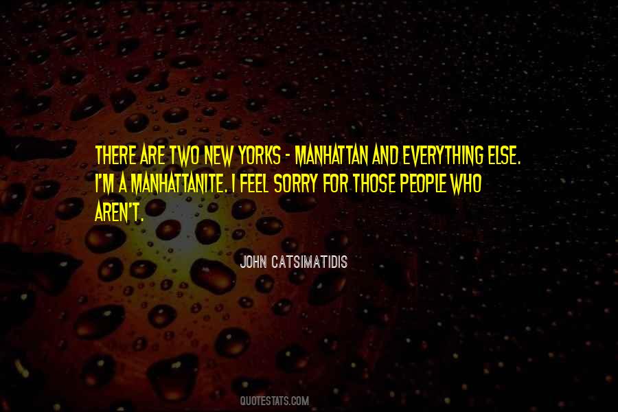 Quotes About Manhattan #1282275