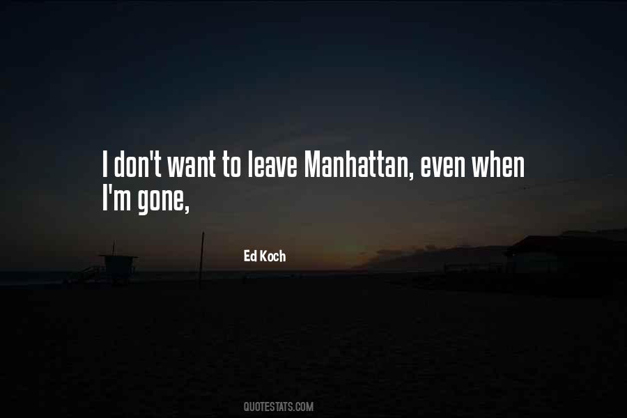 Quotes About Manhattan #1352548