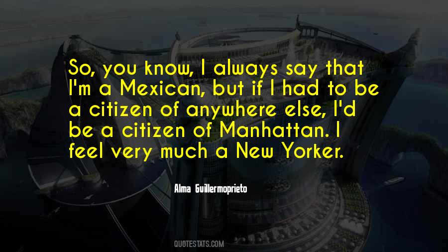 Quotes About Manhattan #1360243
