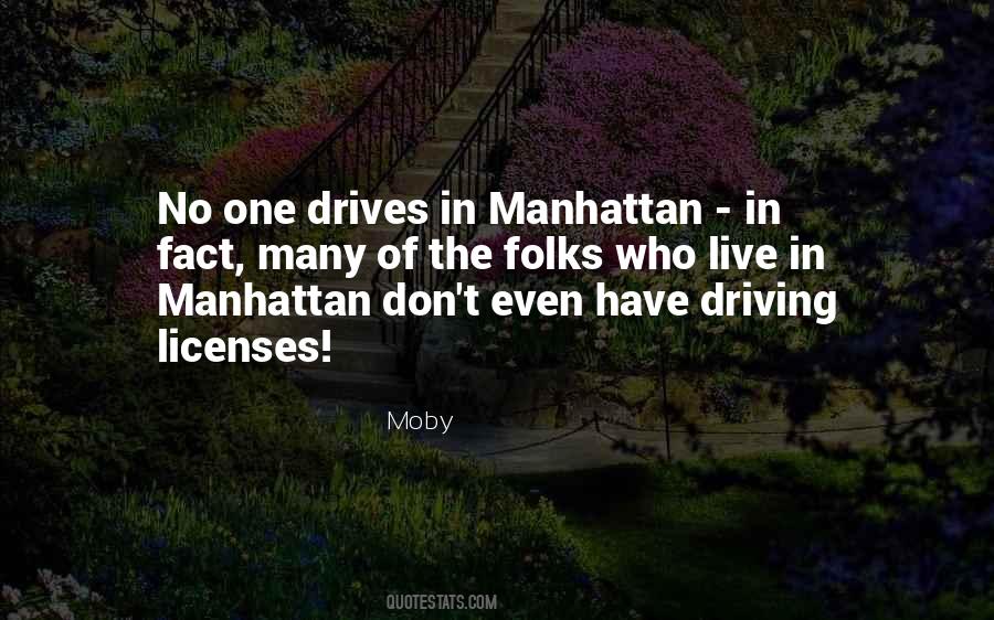 Quotes About Manhattan #947434