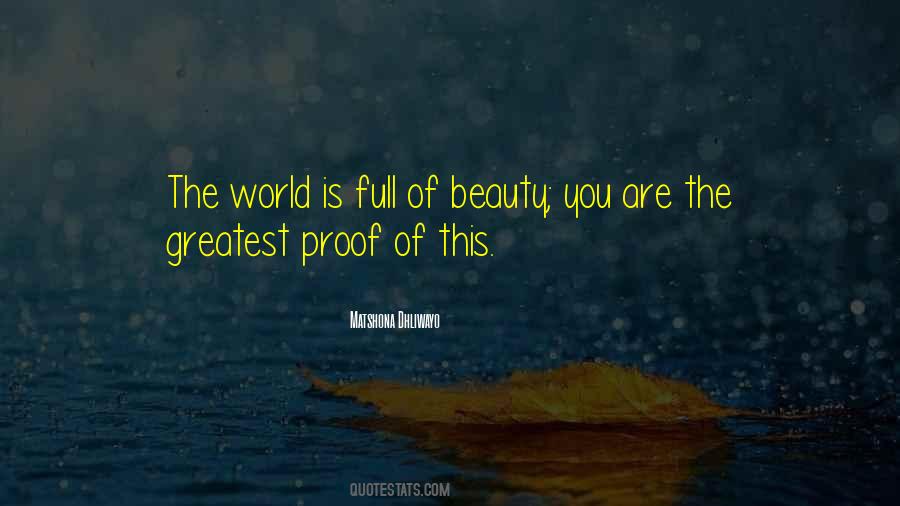 World Of Beauty Quotes #161143