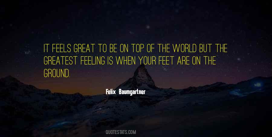 Quotes About On Top Of The World #958190