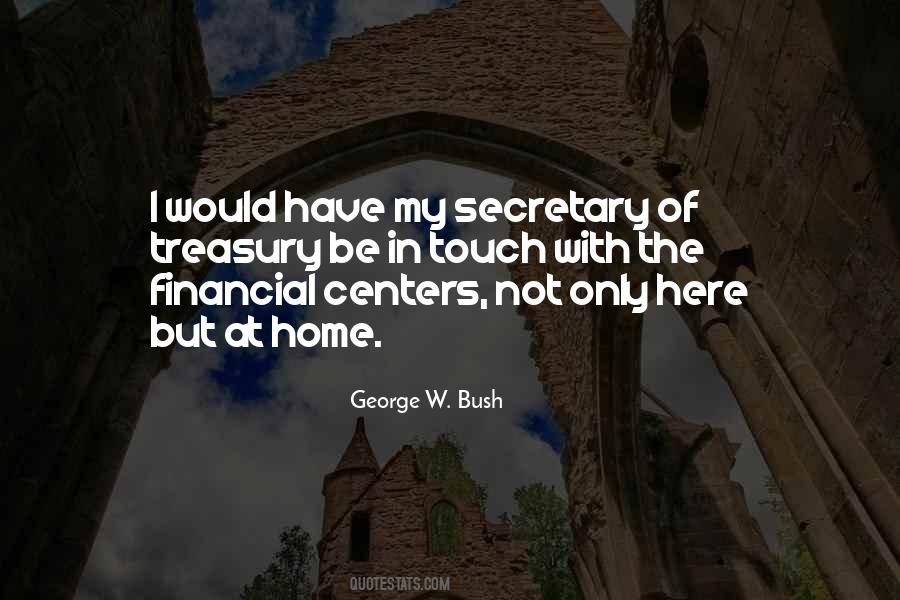 Financial Secretary Quotes #693135