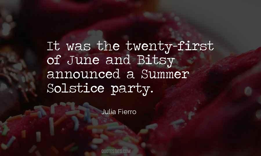 Quotes About Summer Solstice #1289202