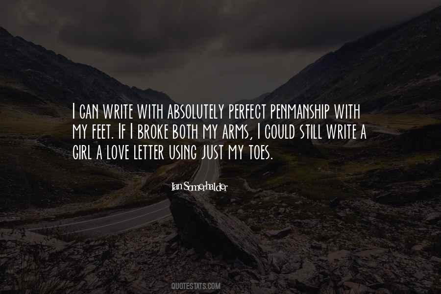 Quotes About A Love Letter #1296038