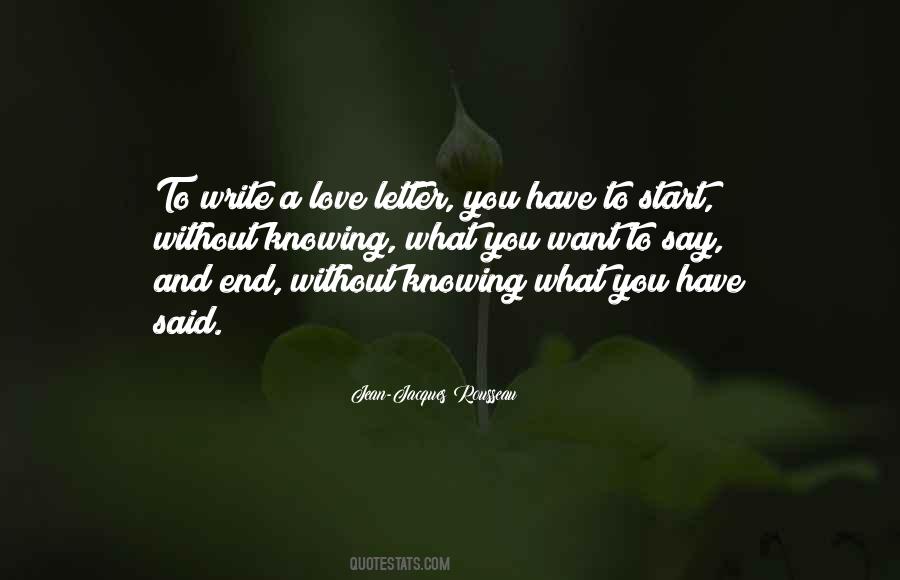 Quotes About A Love Letter #217318