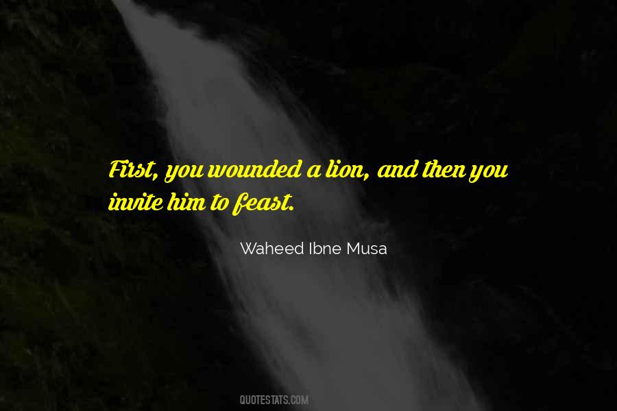 A Wounded Lion Quotes #138678