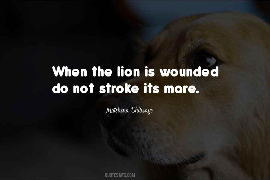 A Wounded Lion Quotes #53735