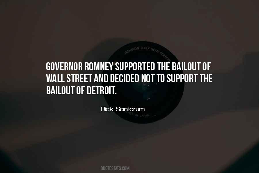 Quotes About Wall Street Bailout #1290607