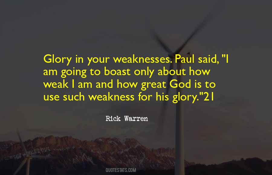 His Glory Quotes #1209458