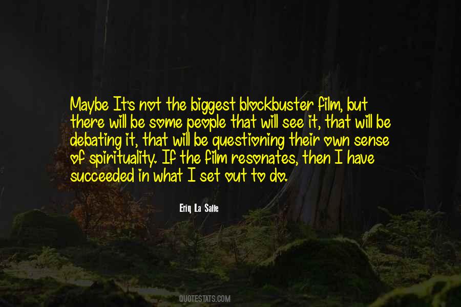 Quotes About Blockbuster #1184286