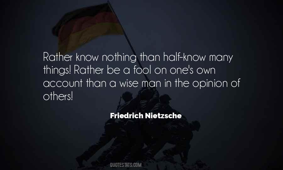 Know Nothing Quotes #1063640