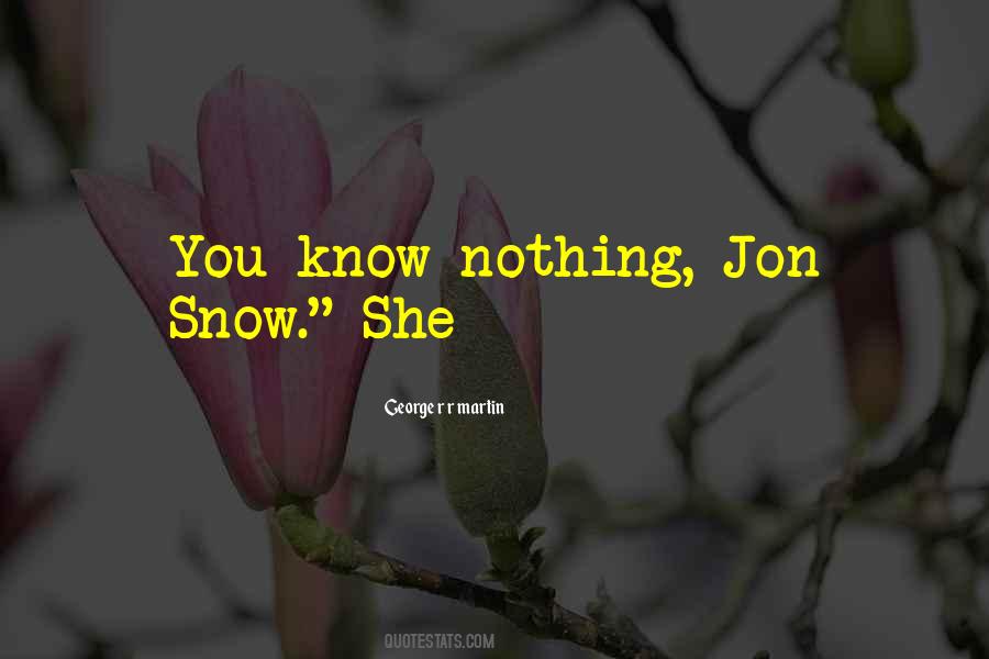 Know Nothing Quotes #1170585