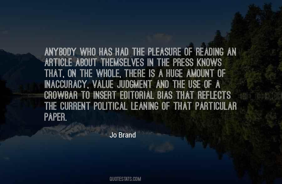 Quotes About Political Bias #1055125