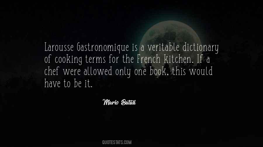 Quotes About French Cooking #580356
