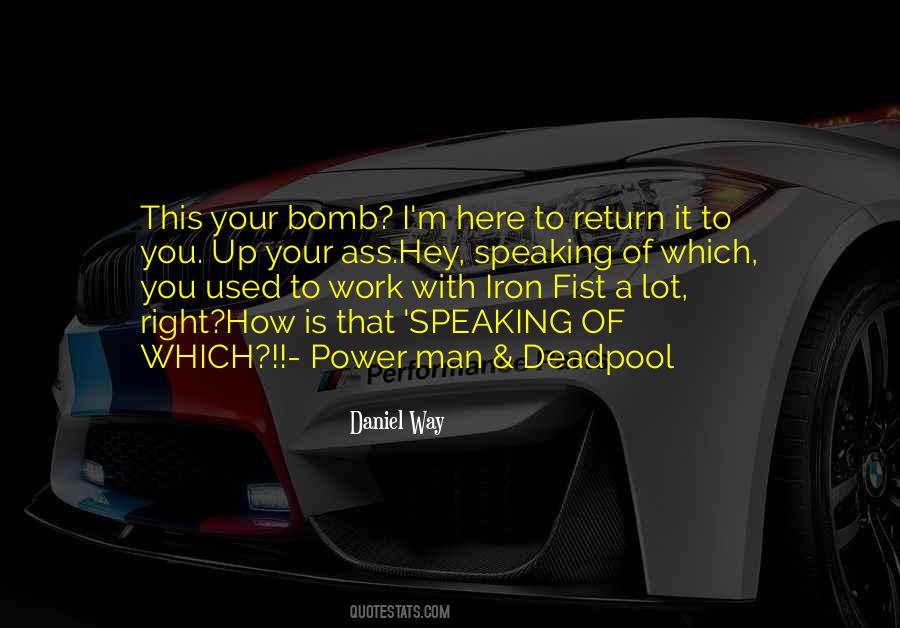 Quotes About Iron Fist #1677327 Quotes About Iron Fist #1677327