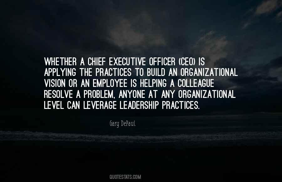 Quotes About Organizational Leadership #1417996