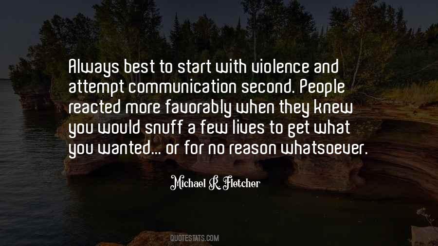 Violence For Violence Quotes #104086