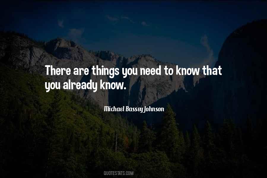 Quotes About Already Knowing #1261724