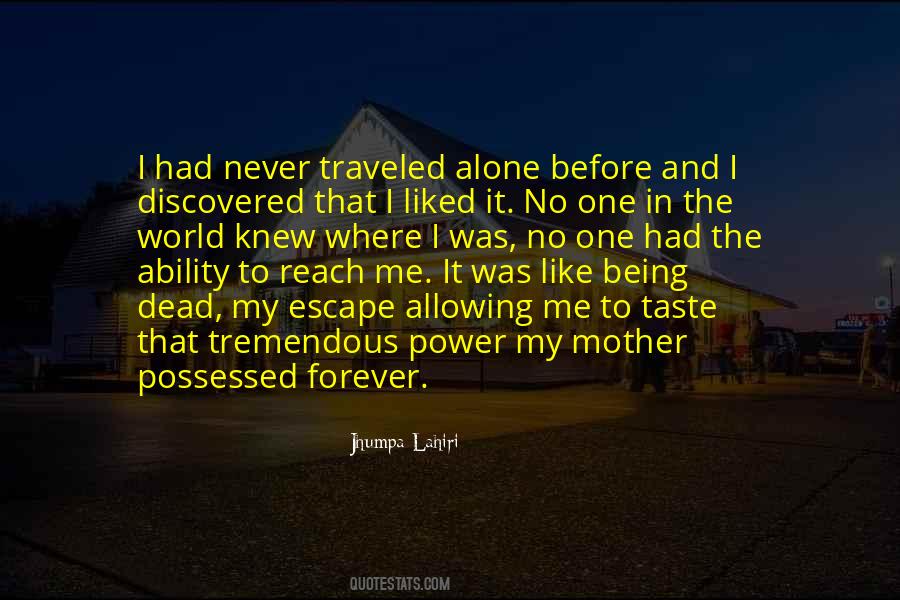 Alone Forever Quotes #40154