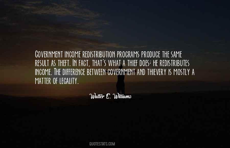 Quotes About Income Redistribution #292371