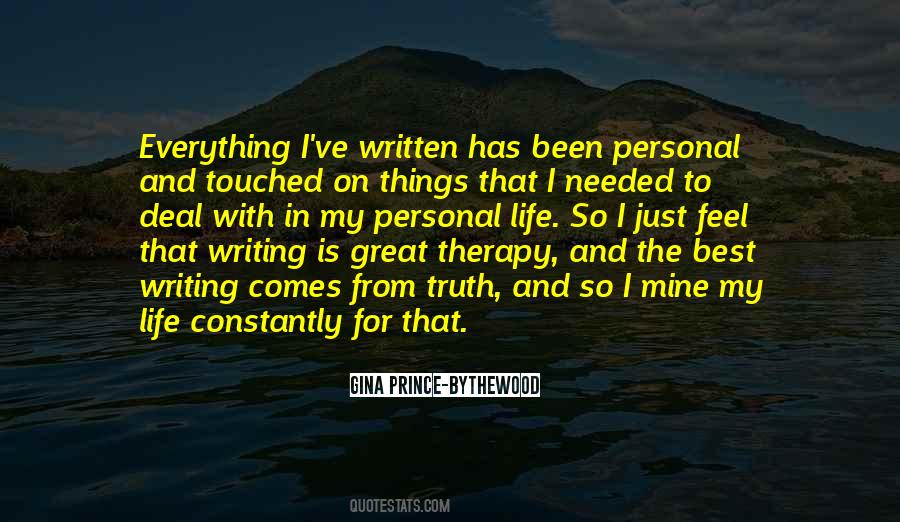 Quotes About Writing Therapy #1077197