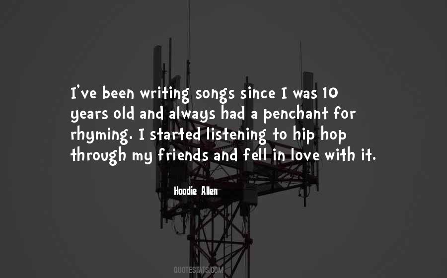 Quotes About Writing Love Songs #727953