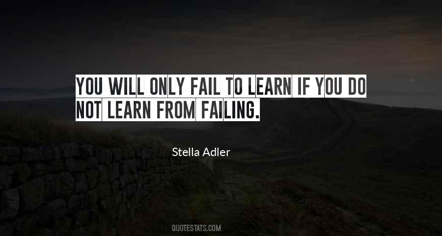 Quotes About Learning From Failure #161014