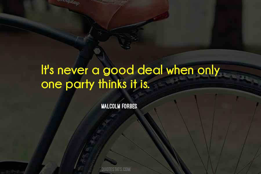 Quotes About Good Deals #859902