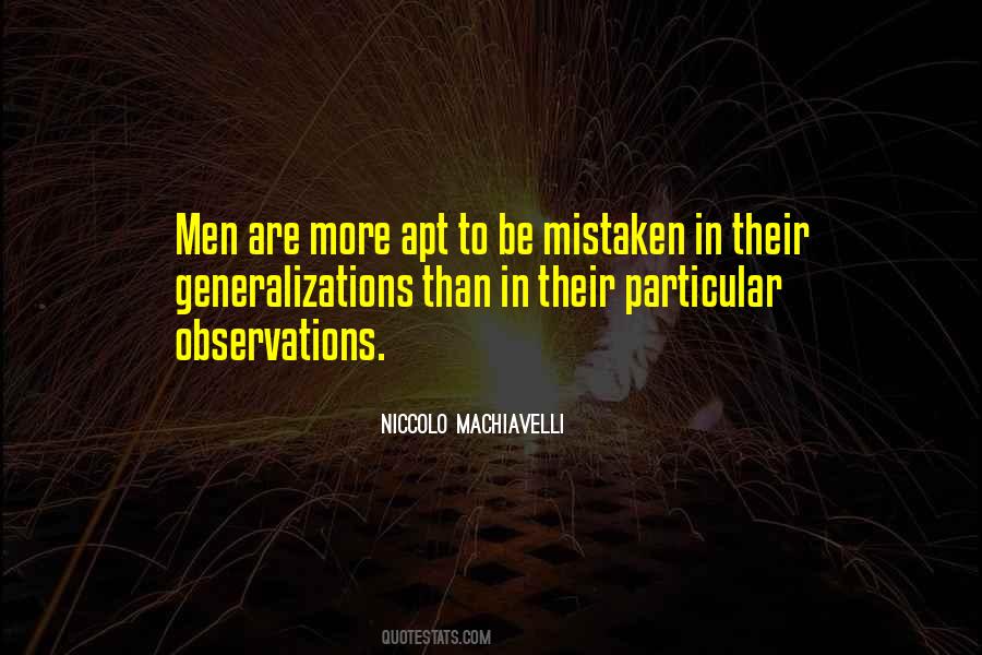 Quotes About Generalizations #73612