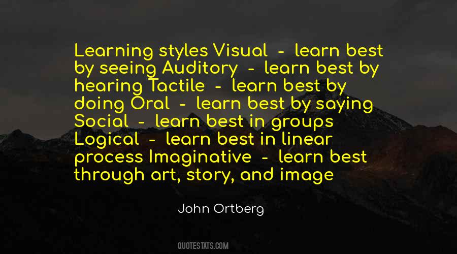 Quotes About Visual Learning #856121