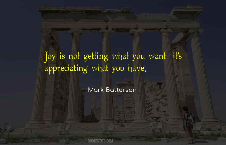 Quotes About Appreciating What You Have #1578925