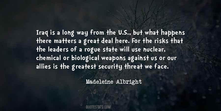 Nuclear Threat Quotes #1157180