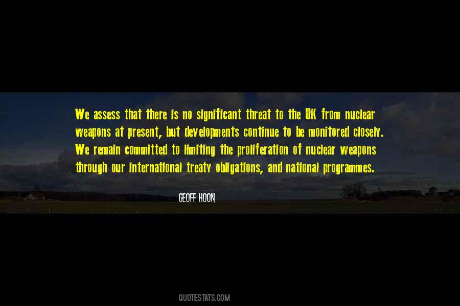 Nuclear Threat Quotes #597845