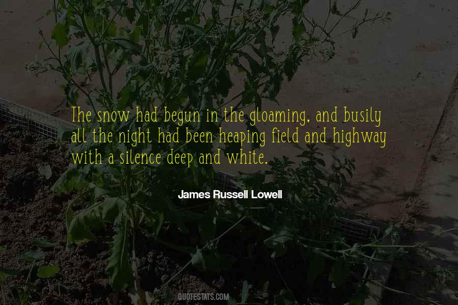 Snow Field Quotes #97778