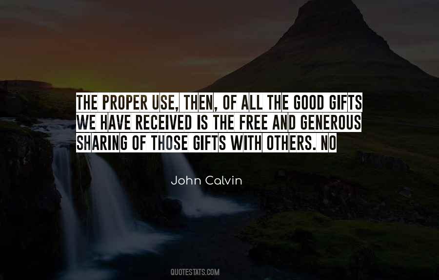 Quotes About Free Gifts #1637318