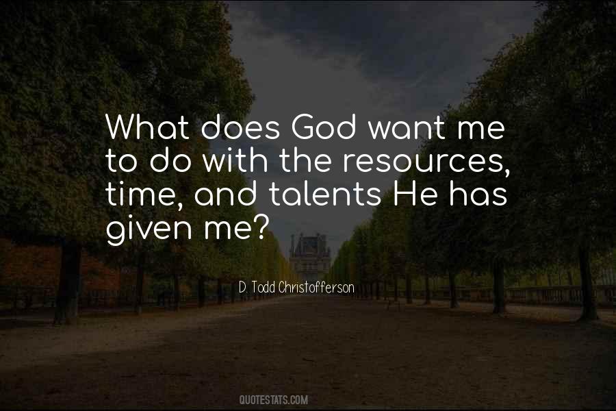 Quotes About Talent And God #1840262